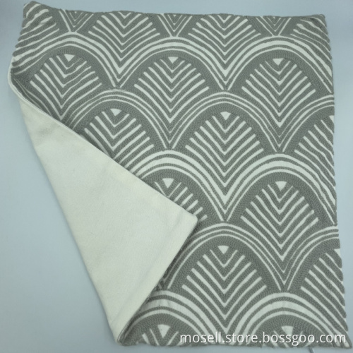 Side Zipper Simple Pattern Sofa Cushion Cover